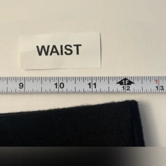 Mossimo Dutti Black A-Line Maxi Skirt Wool Blend Size Small Soft Career Designer - Picture 4 of 5